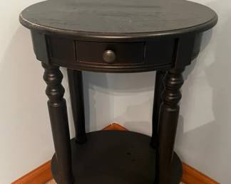 Oval Accent Table with Drawer
