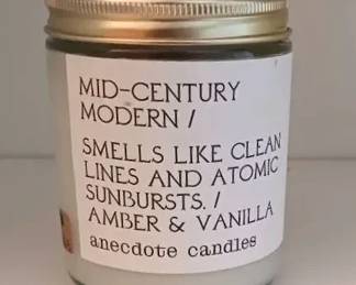 Anecdote Candles Mid-Century Modern Candle — Smells Like Clean Lines And Atomic Sunbursts
