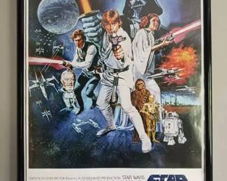 Framed Star Wars: A New Hope Artistic Poster