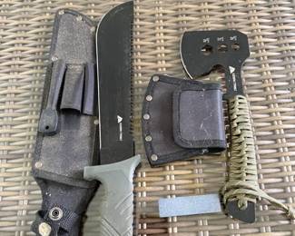 Ozark Trail Machete & Hatchet With Cases