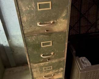 Vintage 4-Drawer Filing Cabinet