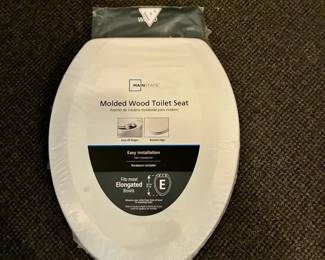 Brand New Molded Wood Toilet Seat