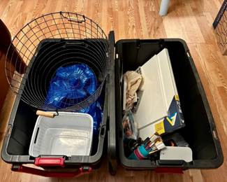 Art Supplies and Storage Lot
