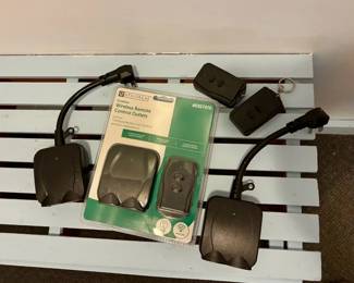 (3) Sets of Outdoor Wireless Remote Control Outlets (Untested)
