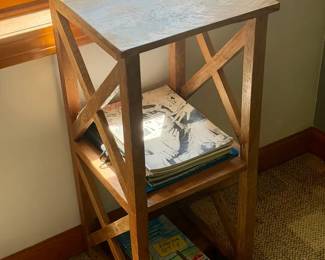Tall Rustic End Table