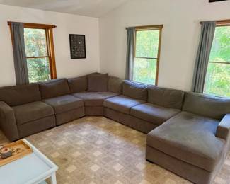 Jonathan Lewis Gray Sectional Sofa