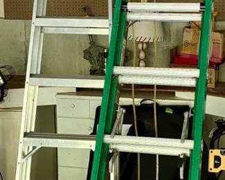(2) Ladders - 8ft Folding Stepladder and 20ft Extendable Ladder