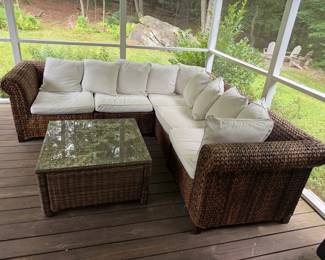 Patio Couch & Coffee Table