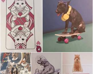 (5) Cute Animal Art Pieces featuring Amy Peterson & Donna Brooks