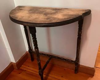 Three-Legged Accent Table with Distressed Finish
