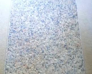 Turkish Ivory And Blue Patterned “Kyra” Feizy Rug