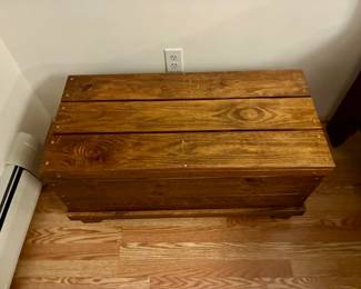 Wooden Chest with Removable Lid