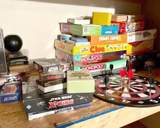 Games and Toys Mystery Lot ft. Monopoly, Darts, Poker, Battleship, Clue & Star Wars