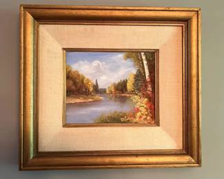 Oil on Canvas “Autumn Days” Signed Irene Richardson 1971