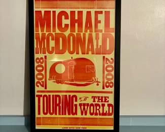 Michael McDonald 2008 Tour Poster Framed