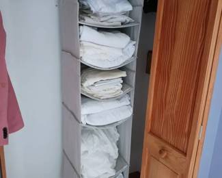 Hanging Shelf With Linens