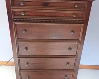 50” Five-Drawer Wooden Dresser