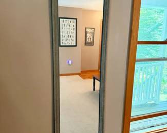 Gray Framed Mirror