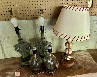 (5) Assorted Lamps