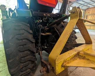 T1 - $9,500. John Deere 4100. 272 Hours. Starts right up. Includes bucket, gravel rake and PTO driven chipper. Tractor is Cash or Bank Check - OR you pay the 3% card fee that we normally cover.
