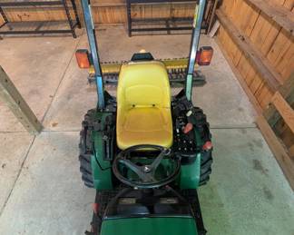 T1 - $9,500. John Deere 4100. 272 Hours. Starts right up. Includes bucket, gravel rake and PTO driven chipper. Tractor is Cash or Bank Check - OR you pay the 3% card fee that we normally cover.