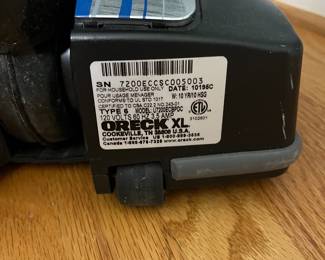 H99 - $60. Oreck Platinum Pilot Upright Vacuum.