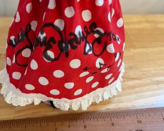 H123 - $65. Jamie Hayes Signed "Nora Mae" Big Lips Doll. New Orleans Doll Co. Measures 12.5" Tall.