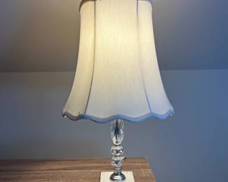 H77 - $20. Single Table Lamp. Measures 22” Tall.