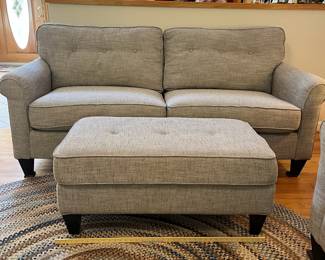 H18 - $550. La-Z-Boy “Laurel” SOFA. H19 - $150. 2 Available. La-Z-Boy “Laurel” OTTOMAN. Each Measures 40” W x 24” D x 17” Tall. Overall very good condition - Clean, Sturdy & Comfy
