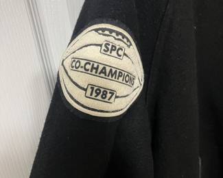 H102 - $75. 1980s Vintage Letter Jacket.