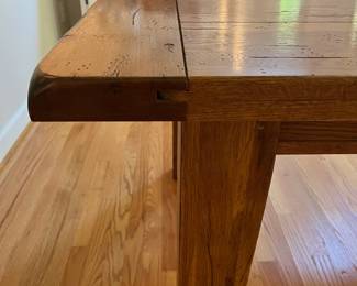 H53 - $350. Dining Table - Solid Wood. Sturdy, Very good condition! Measures 72“ W x 44” D x 30” Tall. Has 2 - 18” Leaves.