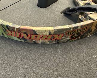 H115 - $200. 2008 Red Head Kronik Compound Bow with Case and Arrows. NEEDS to be restrung.