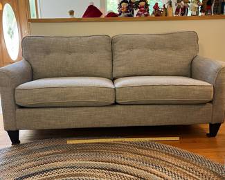 H18 - $550. La-Z-Boy “Laurel” Sofa. Measures 80” W x 36” D x floor to seat 21” x floor to back 38” Tall. Overall very good condition - Clean, Sturdy & Comfy