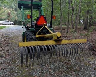 T1 - $9,500. John Deere 4100. 272 Hours. Starts right up. Includes bucket, gravel rake and PTO driven chipper. Tractor is Cash or Bank Check - OR you pay the 3% card fee that we normally cover.