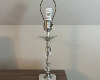 H77 - $20. Single Table Lamp. Measures 22” Tall.