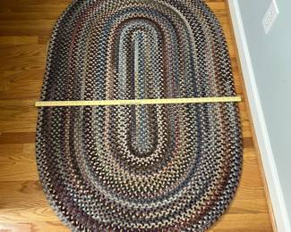 H26 - $55. Braided Area Rug.