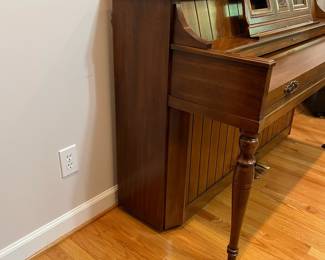 H46 - $100. Baldwin Upright Piano. Serial #1196036. Made In The USA. Measures 59” W x 29” D x 40” Tall. YOU MUST HIRE MOVERS. Located on the first floor - about 20' into the house.