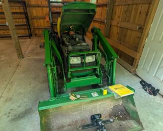 T1 - $9,500. John Deere 4100. 272 Hours. Starts right up. Includes bucket, gravel rake and PTO driven chipper. Tractor is Cash or Bank Check - OR you pay the 3% card fee that we normally cover.
