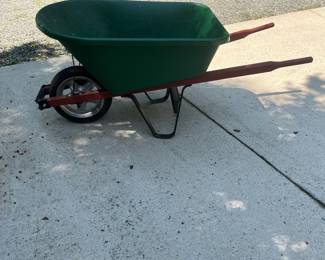 H139 - $35. True-Temper Plastic Wheelbarrow. In very good condition.