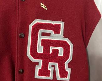H103 - $60. Cedar Ridge size Small Letterman's Jacket.