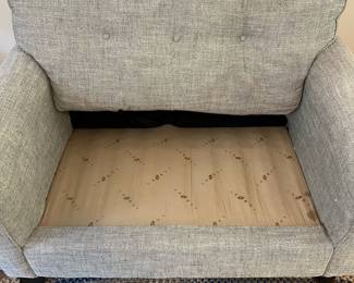 H17 - $350. La-Z-Boy “Laurel” Chair and a Half. Measures 52” W x 37” D x floor to seat 20” x floor to back 37” Tall. Overall very good condition - some wear to the back cushion just from use. Sturdy and comfy!