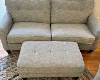 H18 - $550. La-Z-Boy “Laurel” SOFA. H19 - $150. 2 Available. La-Z-Boy “Laurel” OTTOMAN. Each Measures 40” W x 24” D x 17” Tall. Overall very good condition - Clean, Sturdy & Comfy