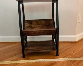 H4 - $25. Small Side Table. Measures 16” W x 12” D x 24.5” Tall.