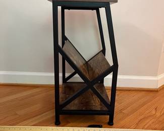H4 - $25. Small Side Table. Measures 16” W x 12” D x 24.5” Tall.
