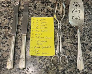 H94 - $60. Rogers Silver Plated Flatware Set.