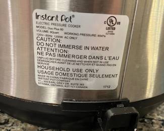 H73 - $30. Instant Pot Duo Plus 6-Quart Multi-Cooker.
