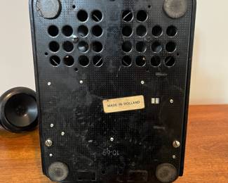 H45 - $25. 1950’s Vintage PTT (Posterijen, Telegrafie en Telefonie) Rotary Desk Phone. Bakelite.