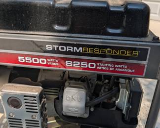 H142 - $400. Briggs & Stratton. Storm Responder Generator. 5500 Watts. 8250 Starting Watts. Runs great.