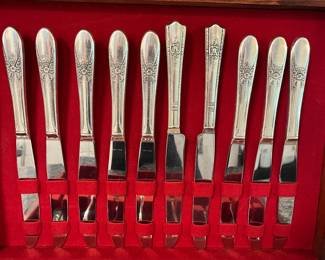 H94 - $60. Rogers Silver Plated Flatware Set.