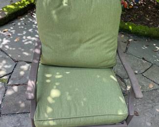 H12 - $100. Grand Resort Outdoor Table and Chair Set. Some holes on the mesh part of the seat where the screws are but still sturdy enough for another season.